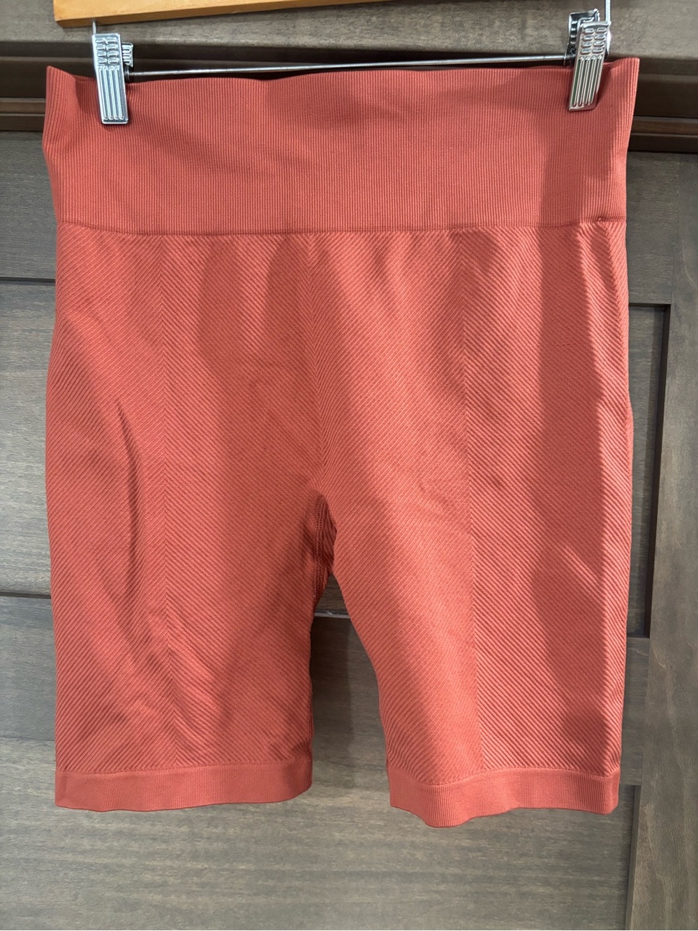 Maurices Rust-Red High Waist Bike Shorts